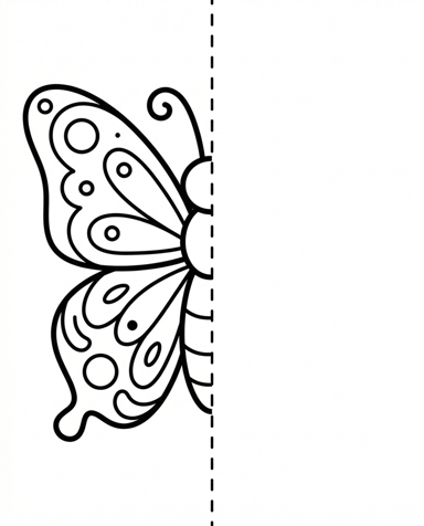 Printable mirror drawing worksheet sample